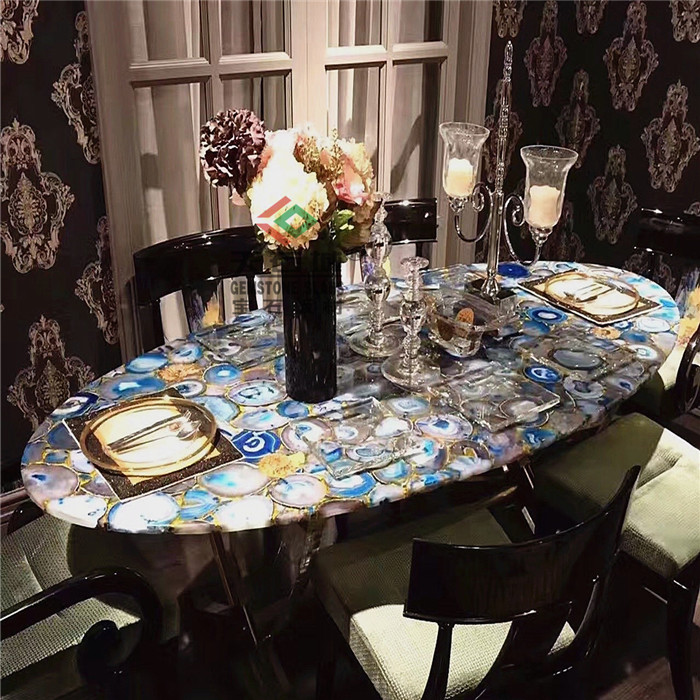 定制蓝玛瑙家具台面