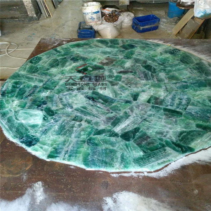 定制绿水晶圆台面